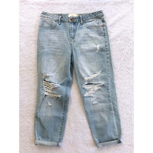 Cafe Denim Relaxed Fit Boyfriend Jeans - Picture 1 of 5